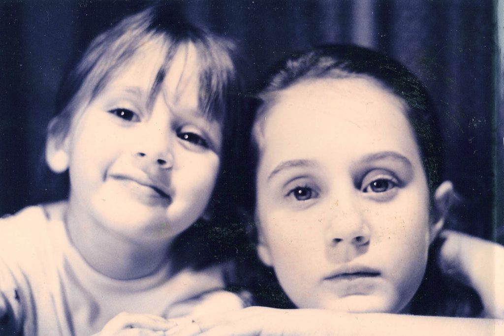Katie and Lilly as children